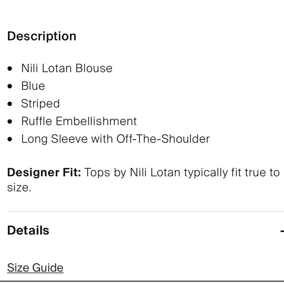 Nili Lotan Cold Shoulder Devon Blouse, Striped - Picture 7 of 8